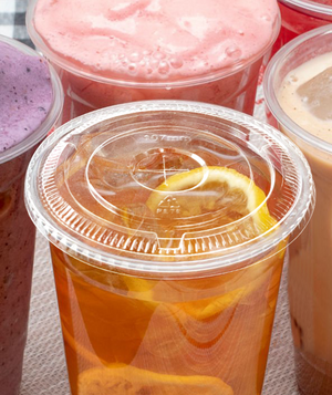 [500 ct] 107mm PET Flat Lids | Clear