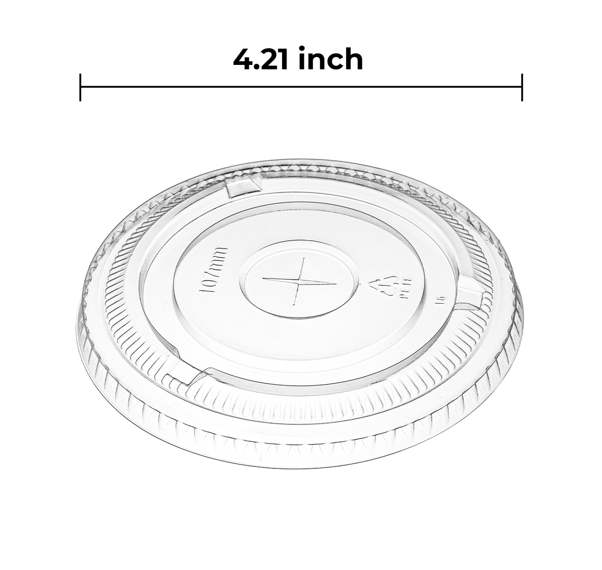 [500 ct] 107mm PET Flat Lids | Clear