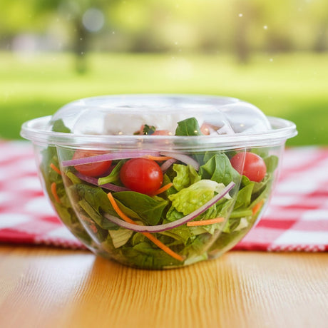 [150ct] 32oz PET Salad Bowl with Lid | Clear