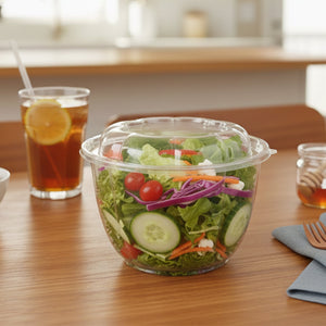 [150ct] 48oz PET Salad Bowl with Lid | Clear