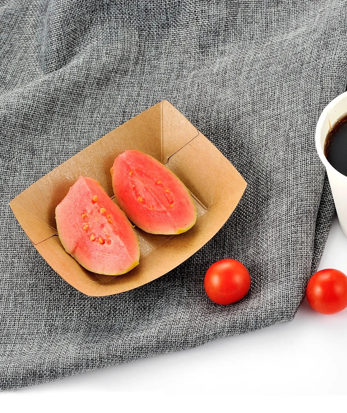 [1,000ct] 2lb Kraft Paper Food Trays