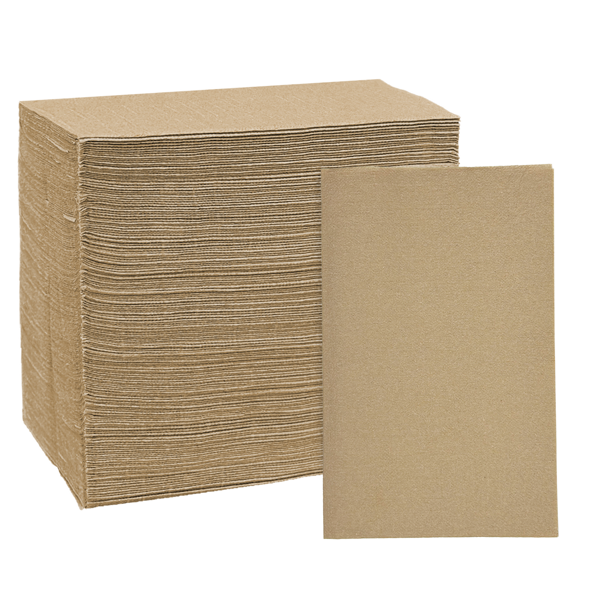 [6,000ct] 8" x 13"  1-Ply  Dispenser Napkins | Single Fold | Kraft