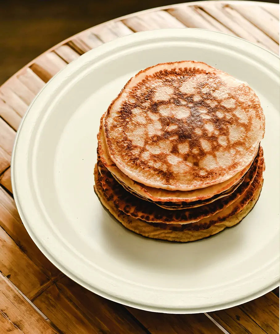 [500ct] 10" Compostable Bagasse Plates | Round | Natural