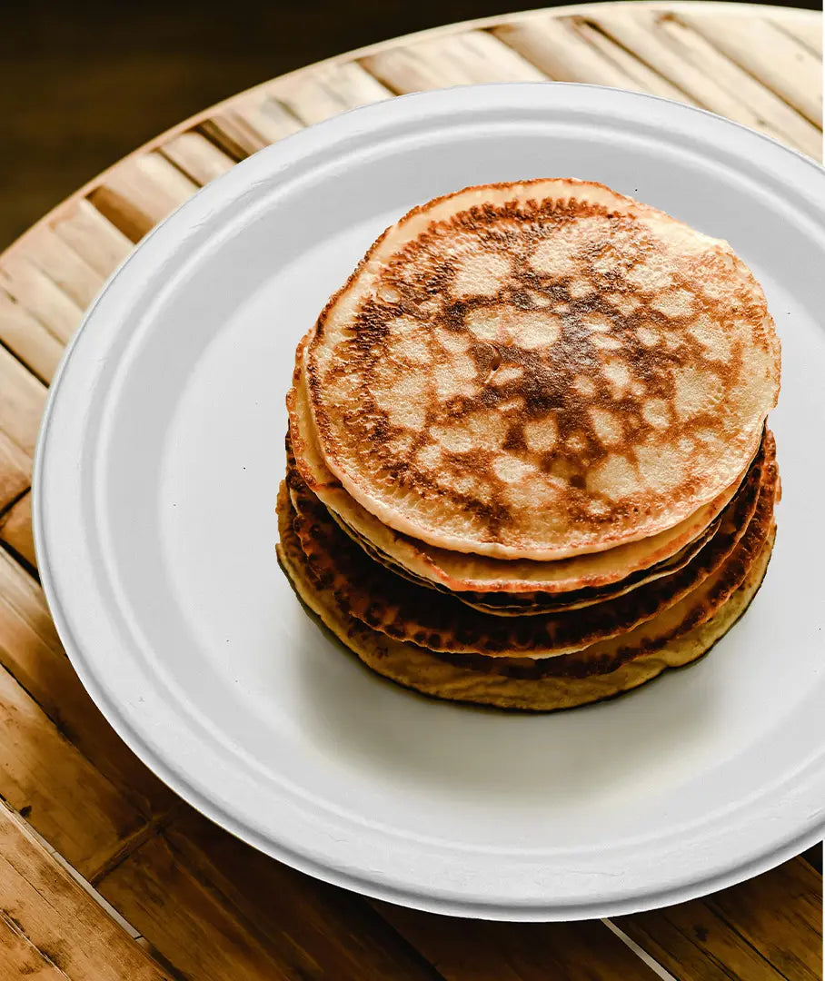 [500ct] 10" Compostable Bagasse Plates | Round | White