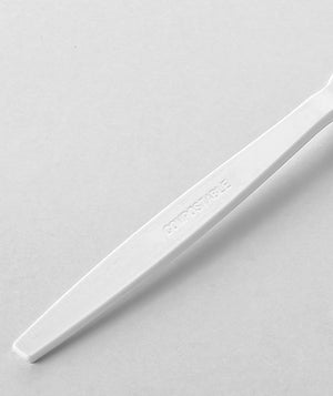 [1,000 ct] PLA Heavy Weight  Forks | White