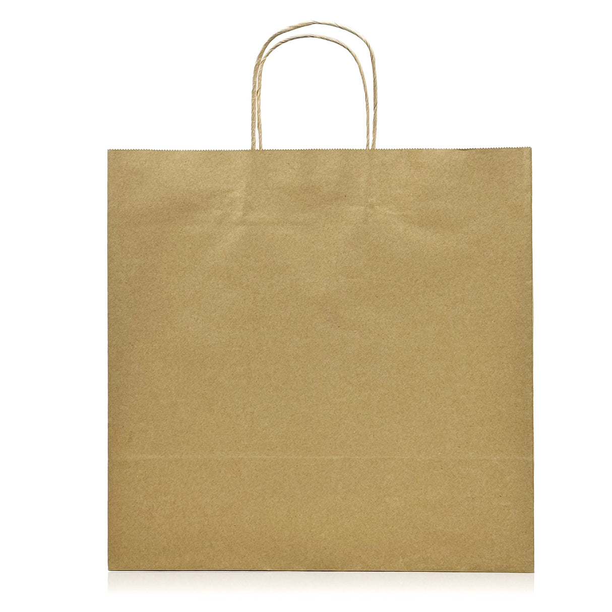 [250ct] 13"  x7" x 13" Kraft Paper Customizable Shopping Bags with Handles | Natural