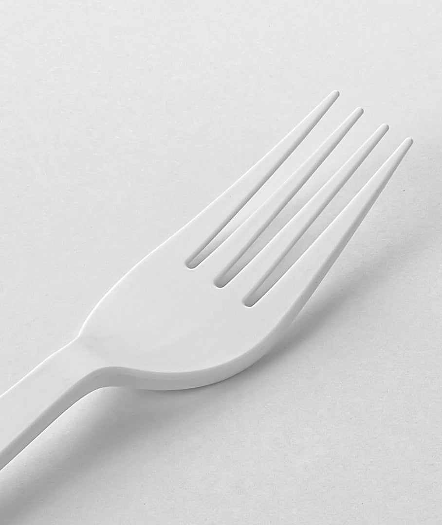 [1,000 ct] PLA Heavy Weight  Forks | White