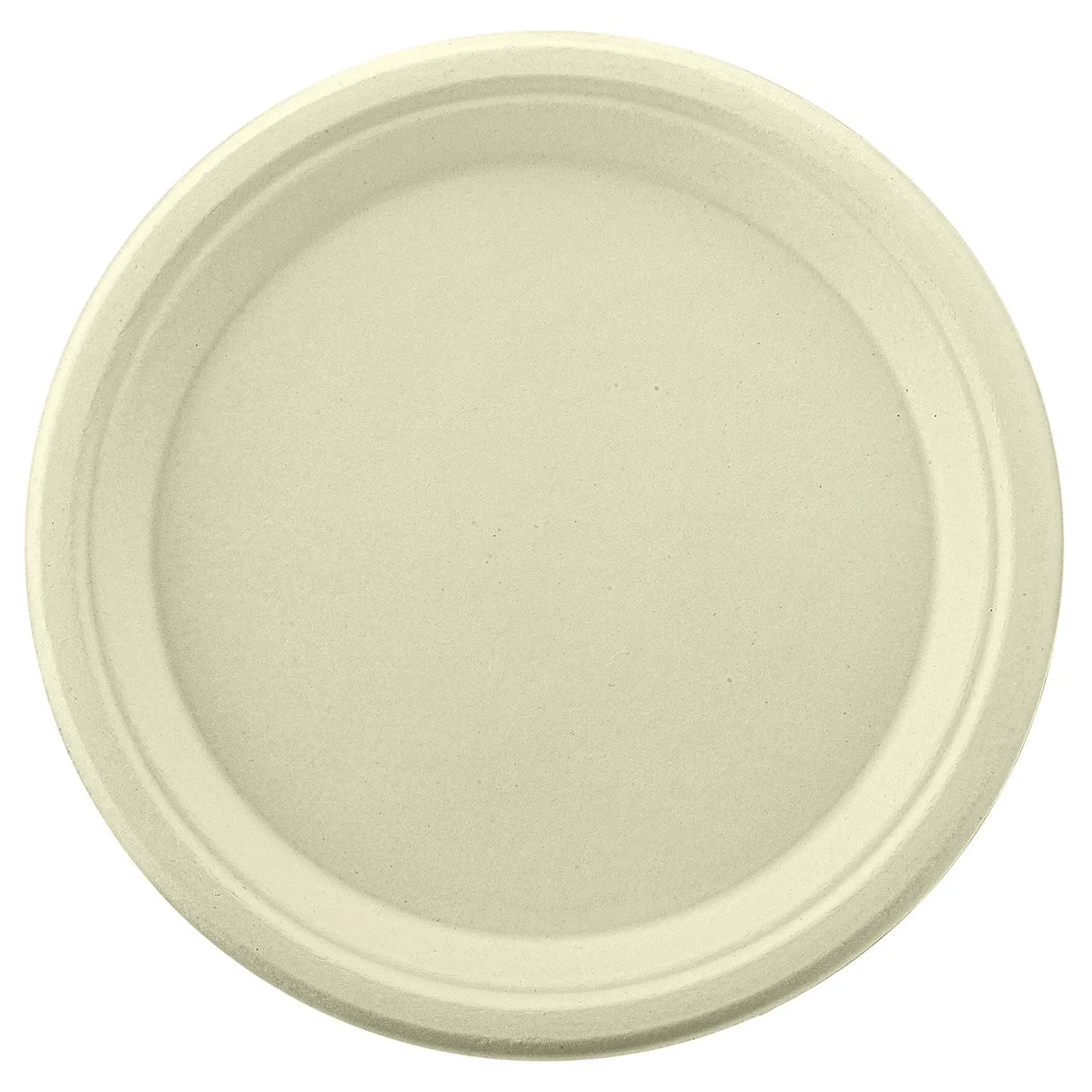 [500ct] 10" Compostable Bagasse Plates | Round | Natural