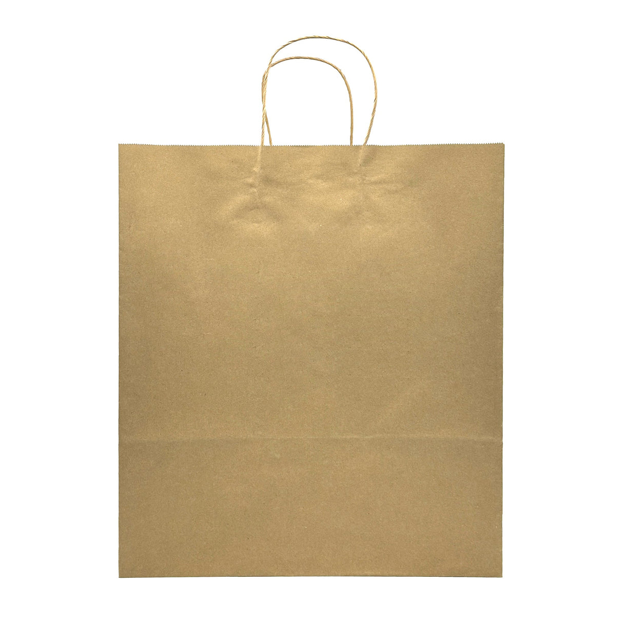 [200ct] 14"  x10" x 15.8" Kraft Paper Customizable Shopping Bags with Handles | Natural