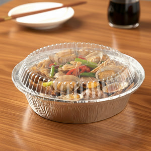 [500 ct] 7" OPS  Dome Lids for Foil Pans | Round | Clear