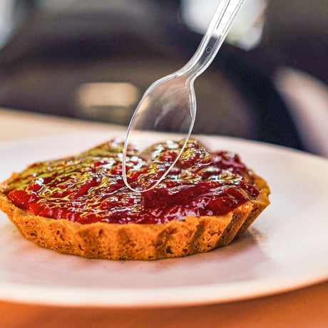 [400ct] PS Plastic Heavy Weight Tea Spoons | Clear