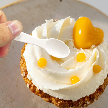 [4,000 ct] 3" PS Plastic Tasting Spoons | White