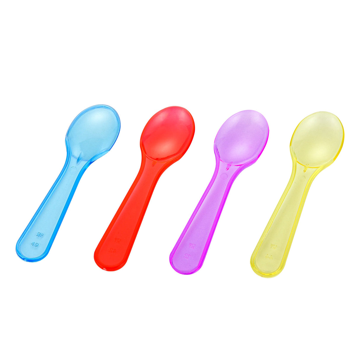 [4,000 ct] 3" PS Plastic Tasting Spoons | Assorted Colors