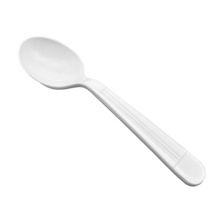 [1,000ct] PP Plastic Heavy Weight  Soup Spoons | White
