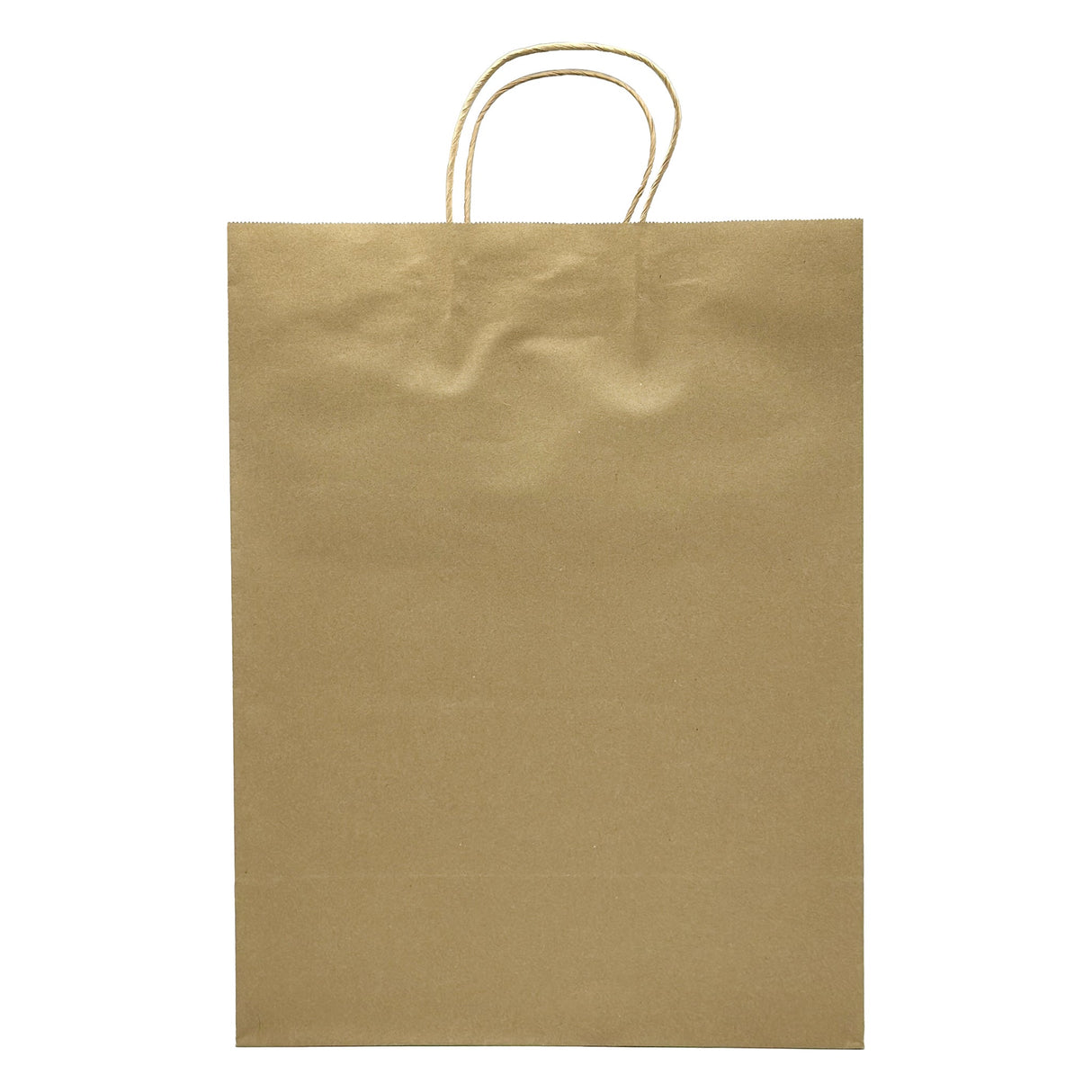 [250ct] 13" x7"x 17"  Kraft Paper Customizable Shopping Bags with Handles | Natural