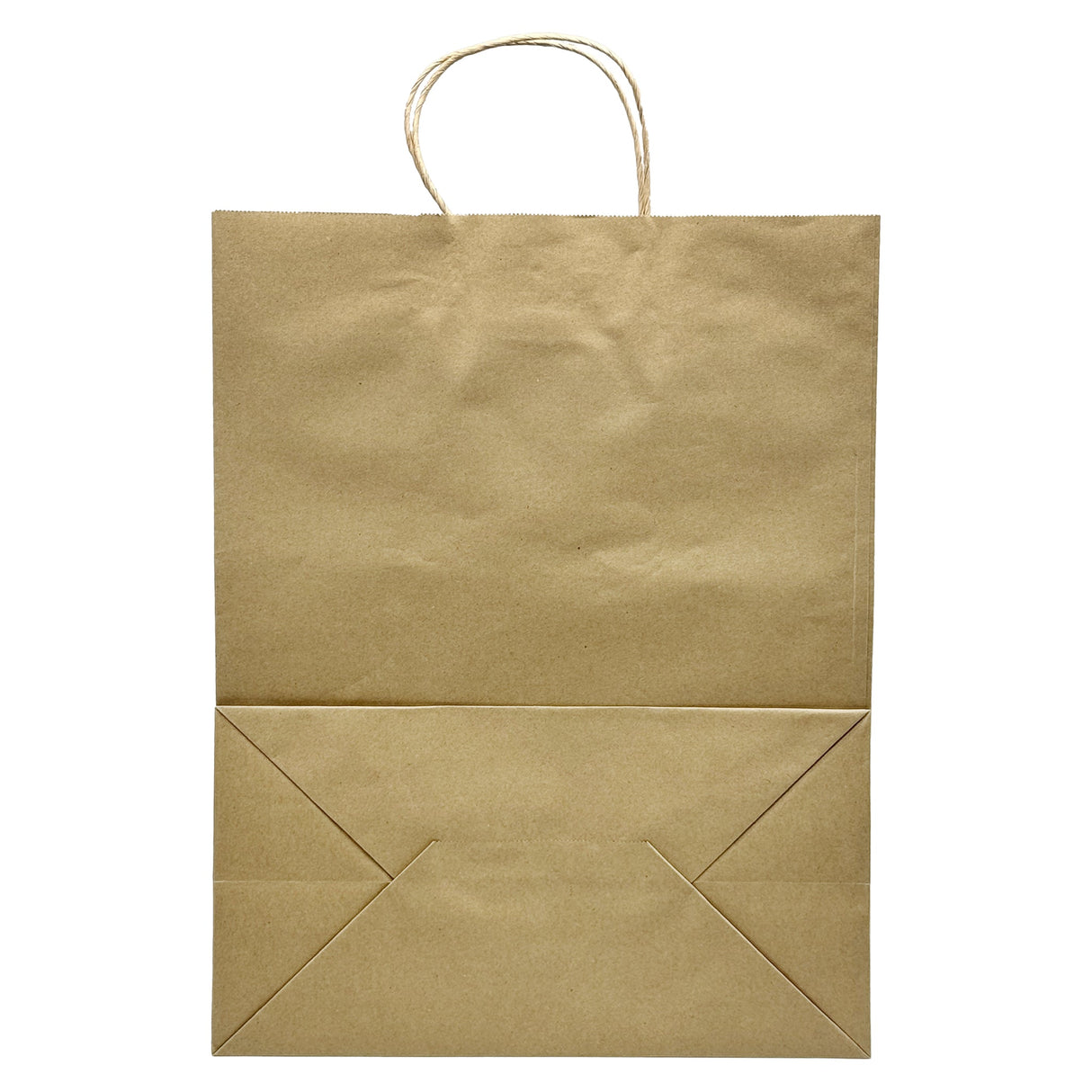 [250ct] 13" x7"x 17"  Kraft Paper Customizable Shopping Bags with Handles | Natural