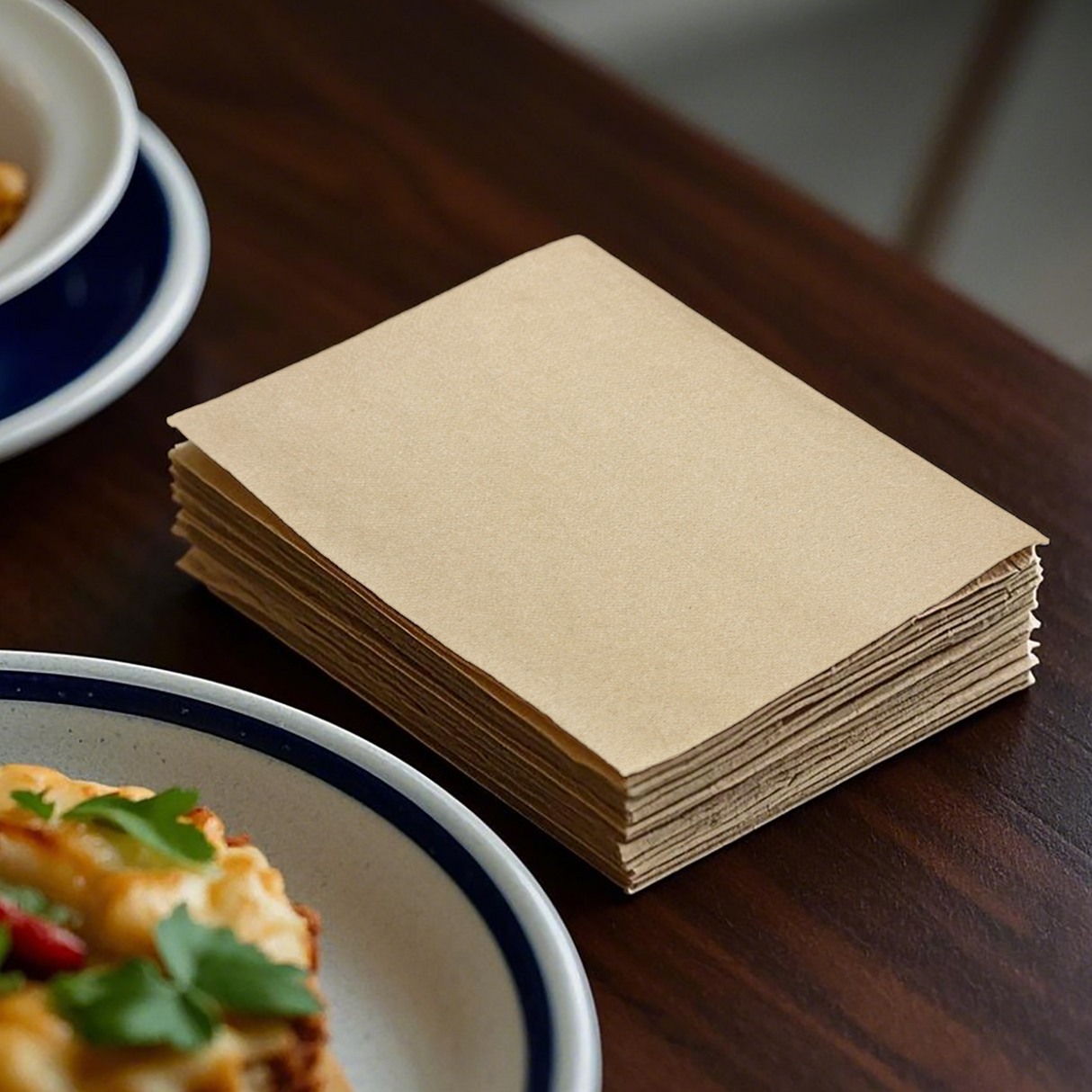 [6,000ct] 8" x 13"  1-Ply  Dispenser Napkins | Single Fold | Kraft
