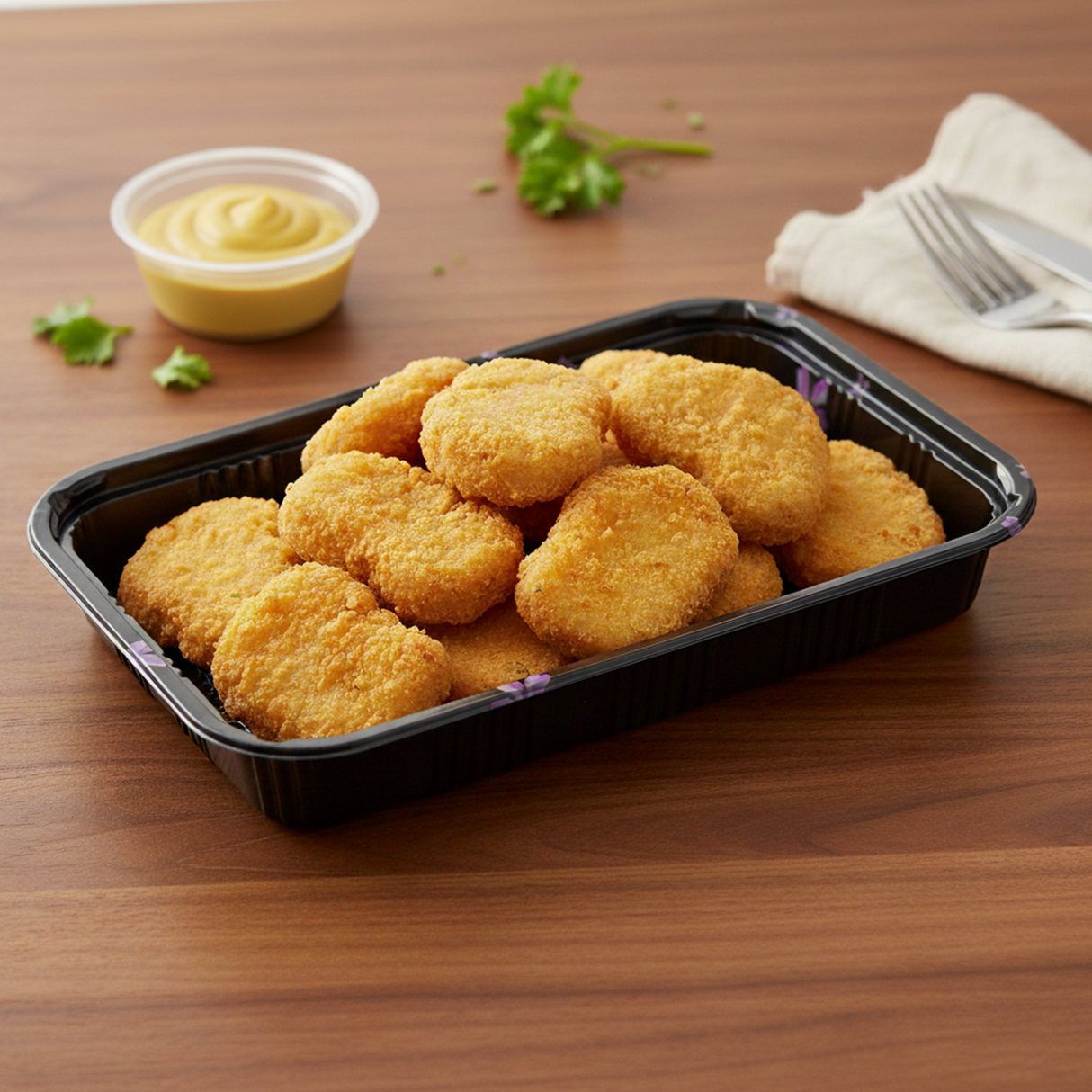 [300ct] 9 1/7" x 6 2/5" PS Plastic Rectangular Food Containers & Lids | Black