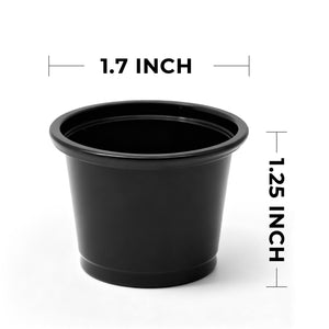 [2,500ct] 1 oz PP Plastic Portion Cups | Black