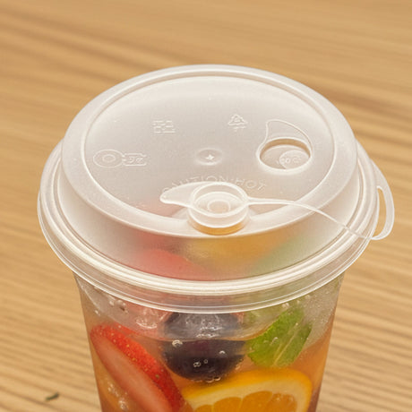 [1,000 ct] PP Plastic Sipper Dome Lids | 90 mm | Clear