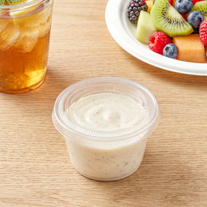 [2,000ct] 4 oz PP Plastic Portion Cups with PET Lids| Clear