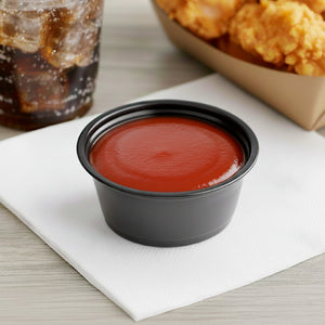 [2,500ct] 2 oz PP Plastic Portion Cups | Black