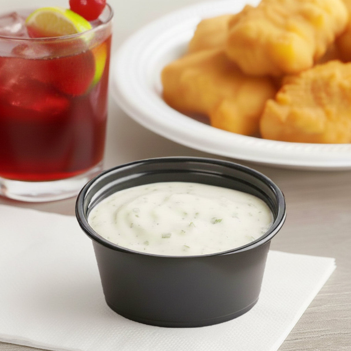 [2,500ct] 3.25 oz PP Plastic Portion Cups | Black