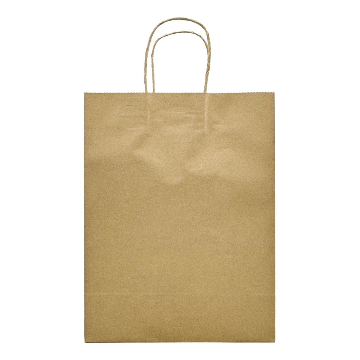 [250ct] 10" x 5"x 13 "  Kraft Paper Customizable Shopping Bags with Handles | Natural