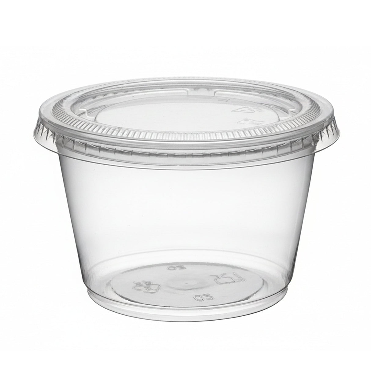 [2,000ct] 4 oz PP Plastic Portion Cups with PET Lids| Clear
