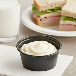 [2,500ct] 3.25 oz PP Plastic Portion Cups | Black