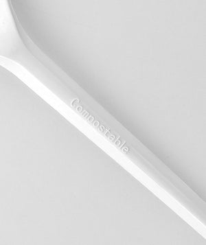 [1,000ct] PLA Heavy Weight Tea Spoons | White