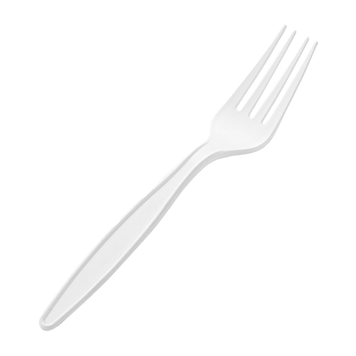 [1,000 ct] PP Plastic Extra Heavy Weight  Forks | White