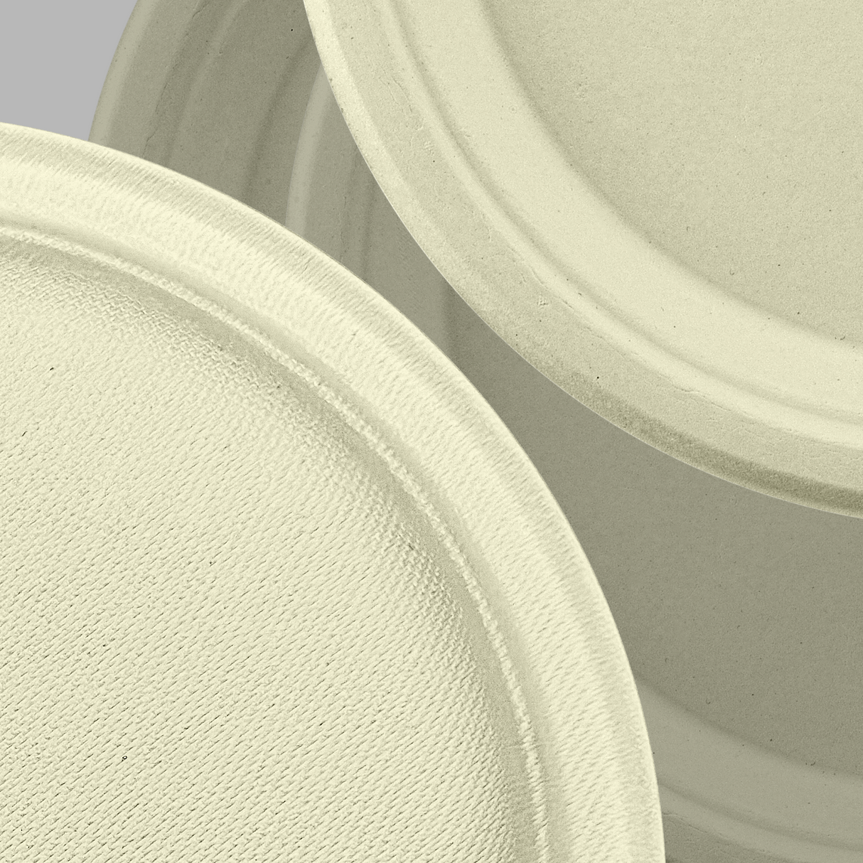 [500ct] 9" Compostable  Bagasse  Plates | Round | Natural