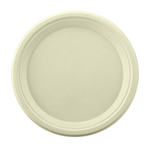 [500ct] 9" Compostable  Bagasse  Plates | Round | Natural