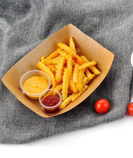 [500ct] 4lb Kraft Paper Food Trays