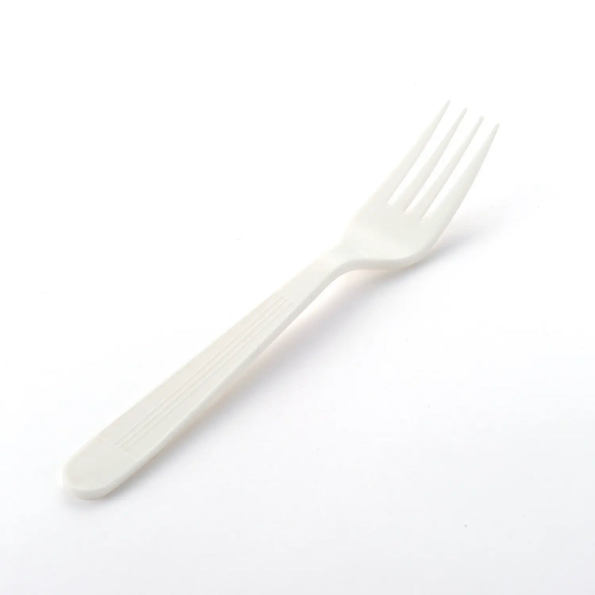 [1,000 ct] PP Plastic Heavy Weight White  Wrapped Forks | White
