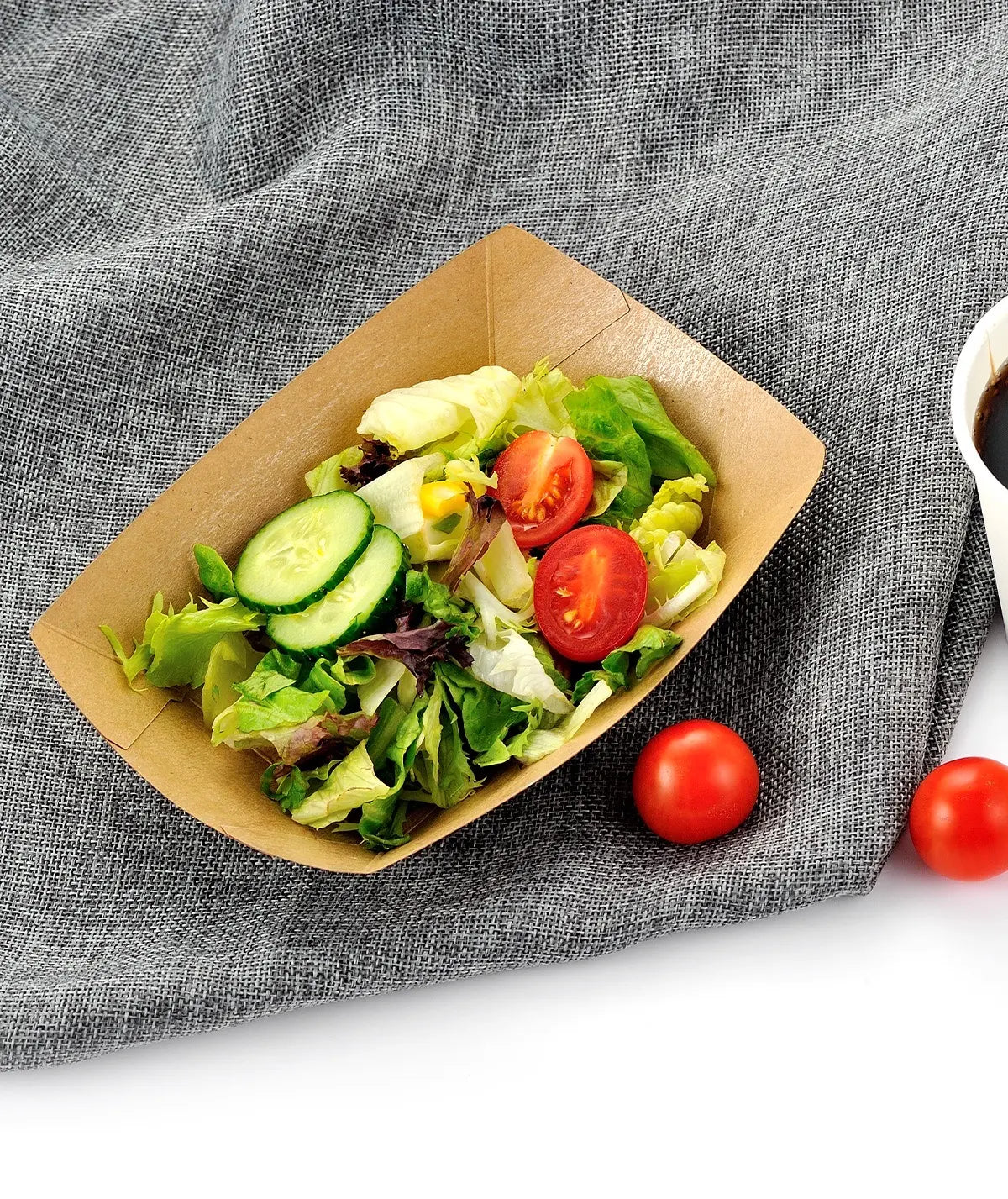 [500ct] 3lb Kraft Paper Food Trays