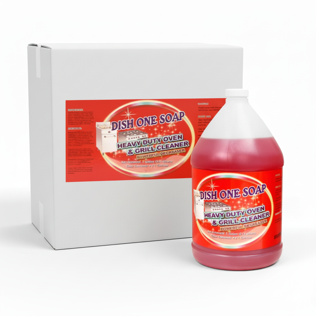 [4ct]  Dish One Soap 1 Gallon Heavy Duty Oven & Grill Cleaner