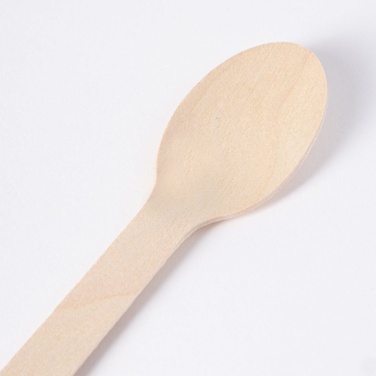 [1,000ct] 6.3" Compostable Wooden Spoon without wax | Brown