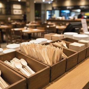 [1,000ct] 6.5" Compostable Wooden Knife without wax | Brown