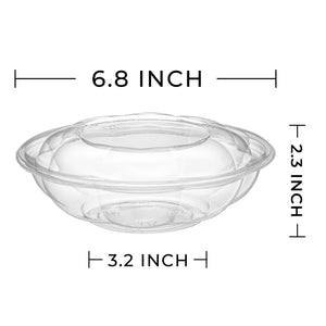 [150ct] 24oz PET Salad Bowl with Lid | Clear