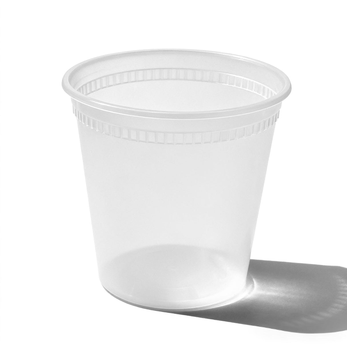 [240ct] 24 oz  PP Plastic Heavy Duty Deli Containers with Lids | Microwavable | Clear