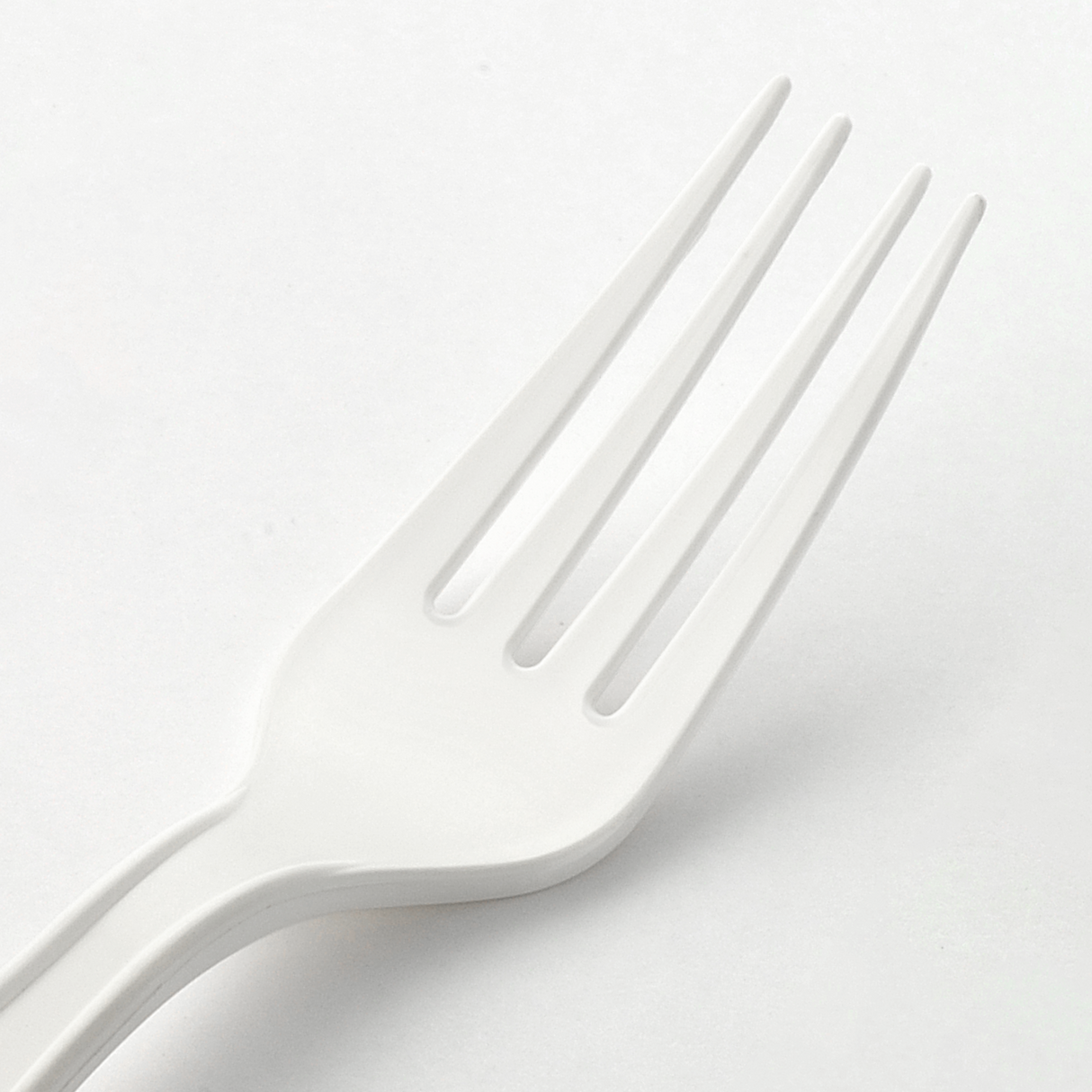 [1,000 ct] PP Plastic Extra Heavy Weight  Forks | White