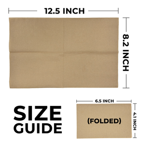 [6,000ct] 8" x 13"  1-Ply  Dispenser Napkins | Single Fold | Kraft