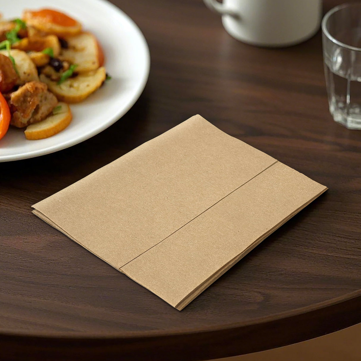 [6,000ct] 12" x 13" 1-Ply Interfold Napkins | 1/6 Fold | Kraft