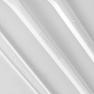 [250ct] PLA Heavy Weight Cutlery Kits (Knife, Fork,Tea Spoon,Napkin) | White