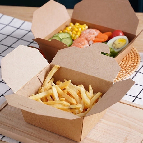 [200ct] 30oz Kraft Paper Take-Out Boxes