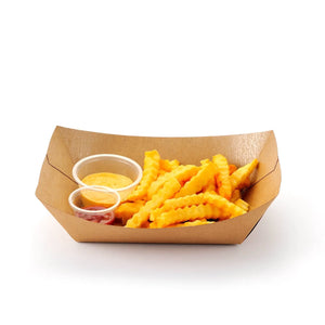 [500ct] 4lb Kraft Paper Food Trays