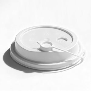 [1,000 ct] PP Plastic Sipper Dome Lids | 90 mm | White