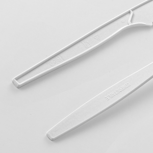 [250ct] PLA Heavy Weight Cutlery Kits (Knife, Fork, Napkin) | White
